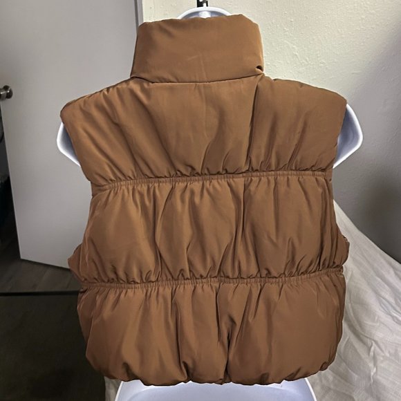 brown puffer jacket - Picture 2 of 2